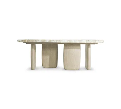 Bernhardt Arcadia 30" Wood Oval Dining Table In Multi