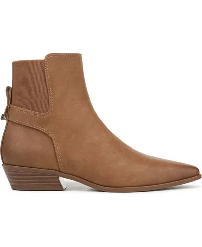 Naturalizer Bea Bootie In Chestnut Faux Leather