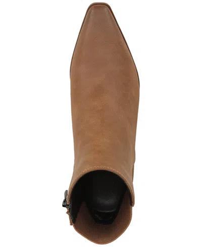 Naturalizer Bea Bootie In Chestnut Faux Leather
