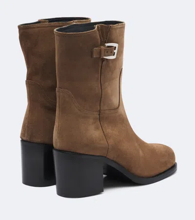 Staud Brooklyn Suede Ankle Boots In Multi