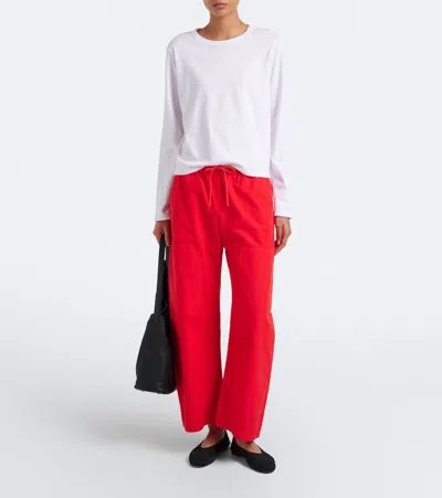 Leset Margo Cotton Jersey T-shirt In White
