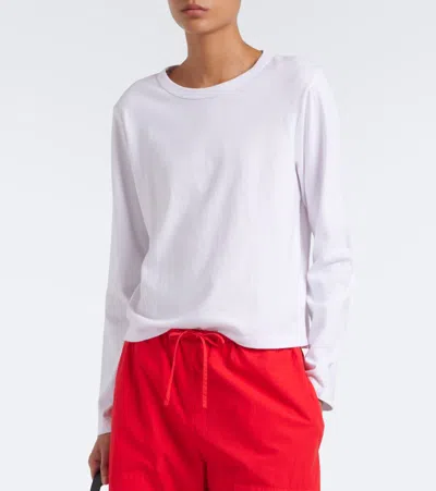 Leset Margo Cotton Jersey T-shirt In White