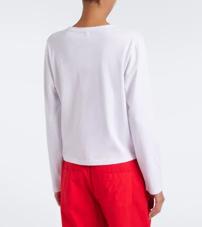 Leset Margo Cotton Jersey T-shirt In White
