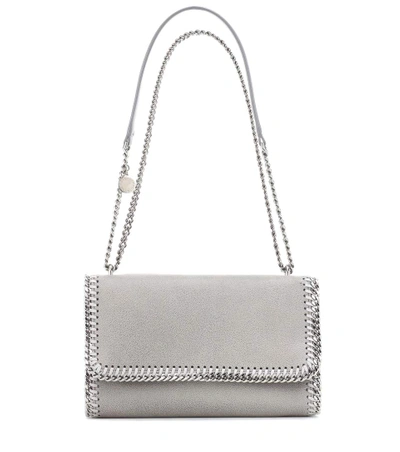 Stella Mccartney Falabella Shaggy Deer Shoulder Bag In Grey