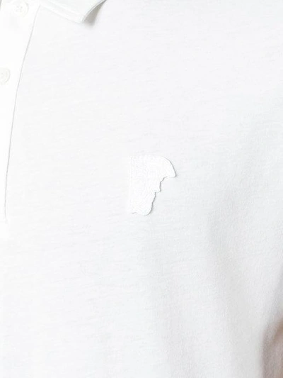 Shop Versace Collection Classic Polo Shirt - White