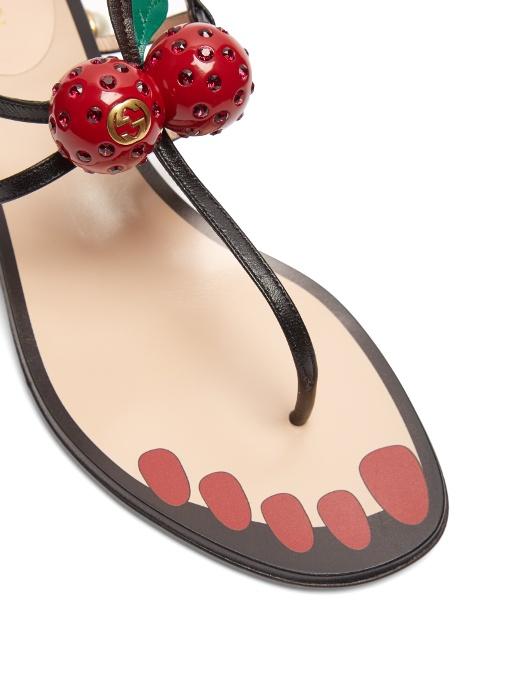 gucci cherry sandals