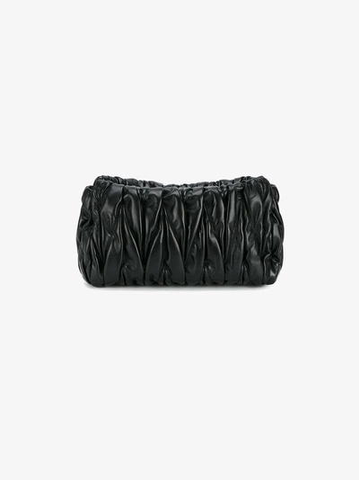 Shop Miu Miu Matelassé Medium Shoulder Bag In Black