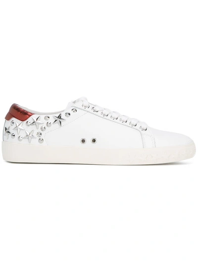 Ash Dazed Studded Sneakers In White/blue/silver