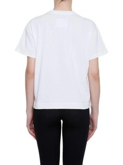 Shop Sacai T-shirt In White Logotype|bianco