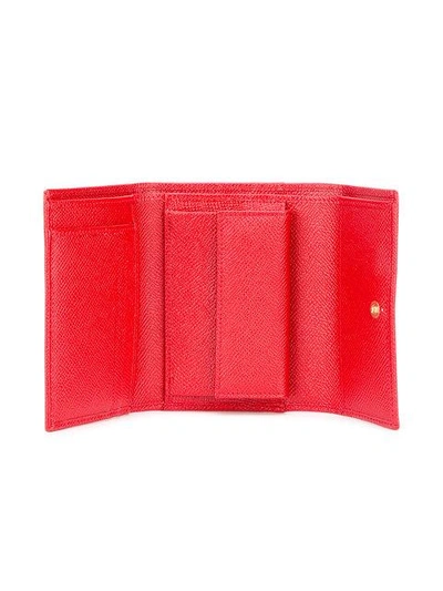 Shop Dolce & Gabbana Dauphine Wallet In Red