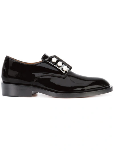 Shop Givenchy Laceless Oxford Shoes In Black