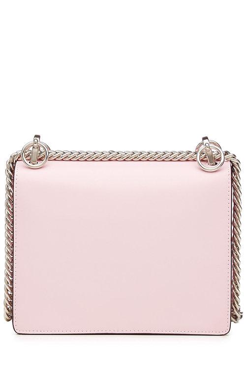 Fendi Kan I Leather Mini Shoulder Bag In Pink | ModeSens