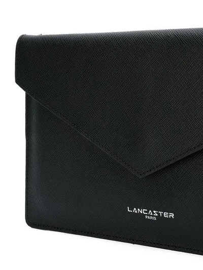 Shop Lancaster Logo Print Clutch Bag