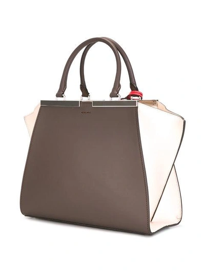 Shop Fendi 3jours Tote - Grey