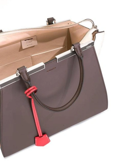 Shop Fendi 3jours Tote - Grey