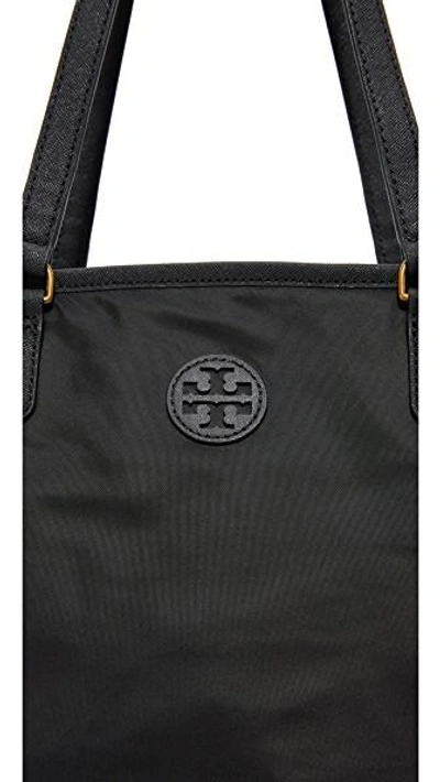 Shop Tory Burch Scout Nylon Baby Bag Tote In Black