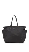 Tory Burch Scout Messenger Diaper Bag - Black In Black