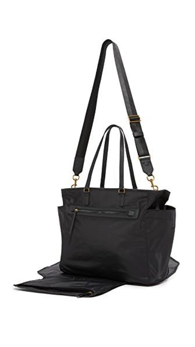 Shop Tory Burch Scout Nylon Baby Bag Tote In Black