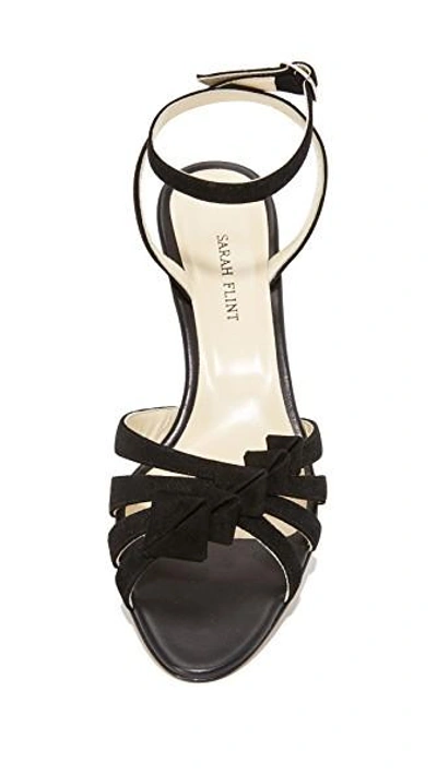 Shop Sarah Flint Snapdragon Block Heel Sandals In Black