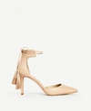 ANN TAYLOR Elliot Leather Tassel Pumps,4288985821