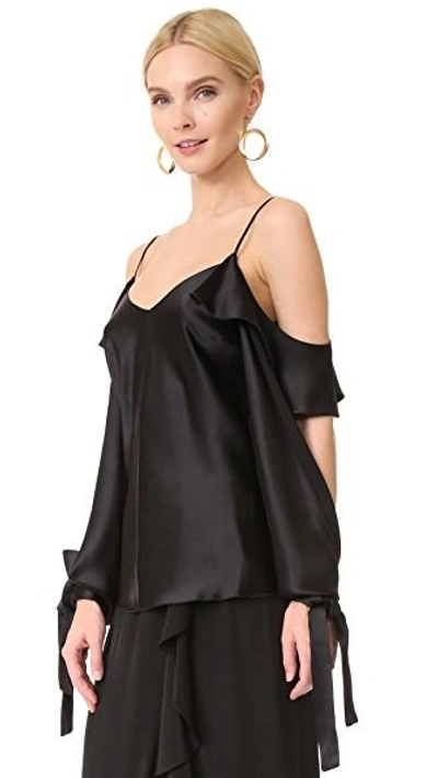 Shop Juan Carlos Obando Amalfi Camisole In Onyx