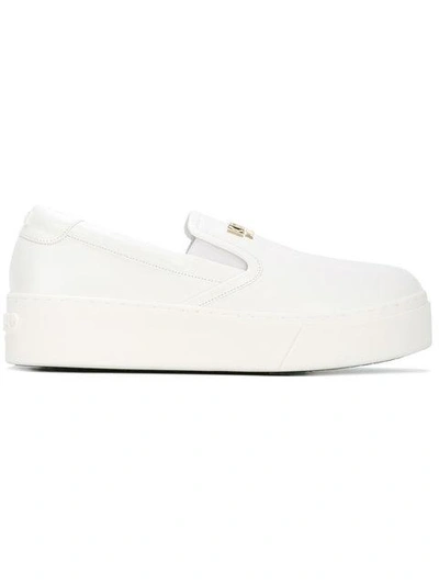 Shop Kenzo K-py Sneakers - White