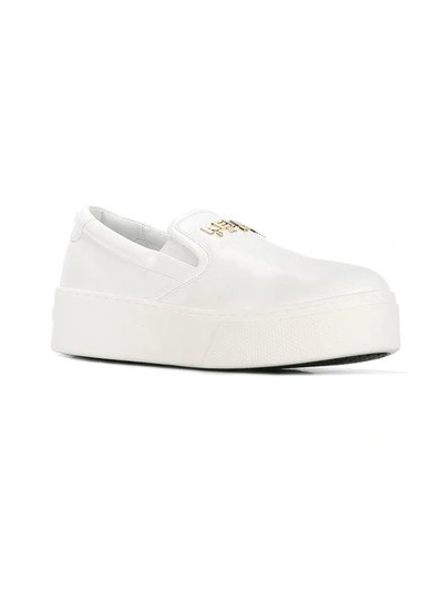 Shop Kenzo K-py Sneakers - White