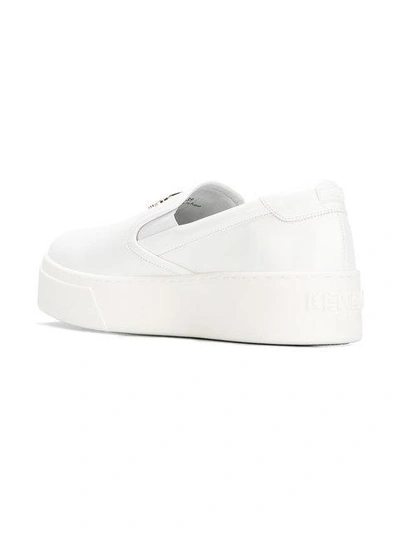 Shop Kenzo K-py Sneakers - White