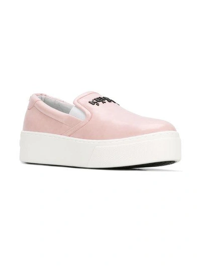 Shop Kenzo K-py Tiger Sneakers - Pink