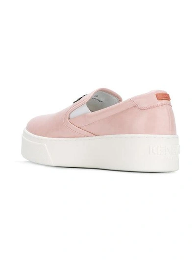 Shop Kenzo K-py Tiger Sneakers - Pink