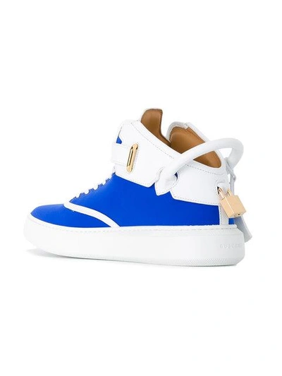 Shop Buscemi Padlock Detail Neon Hi-tops