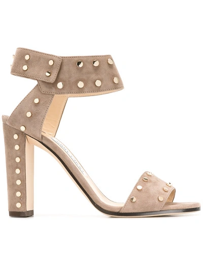 Jimmy Choo Veto 100 Sandals - Brown