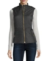 BURBERRY TINDALE QUILTED ZIP-FRONT VEST