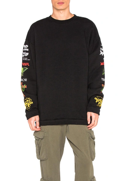 Shop Off-white Mix Rock Crewneck In Black.  In Black Multicolor