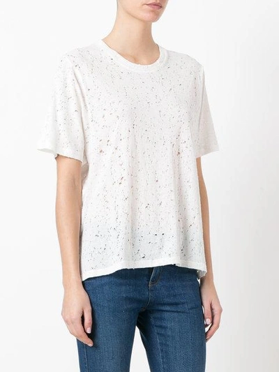 Shop Iro Distressed T-shirt - White