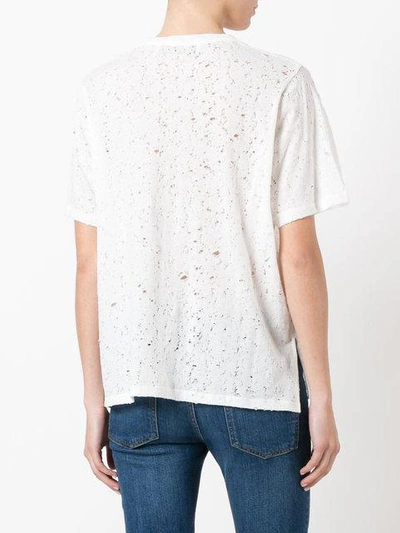 Shop Iro Distressed T-shirt - White