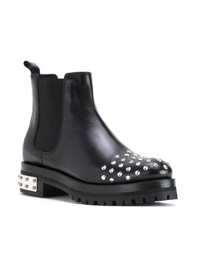 Shop Alexander Mcqueen Mod Boots In Black