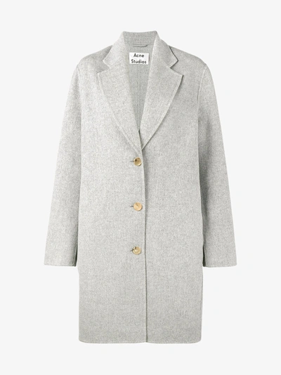 Shop Acne Studios Landi Double Faced Coat In Grey