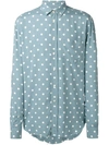 SAINT LAURENT polka dot shirt,DRYCLEANONLY