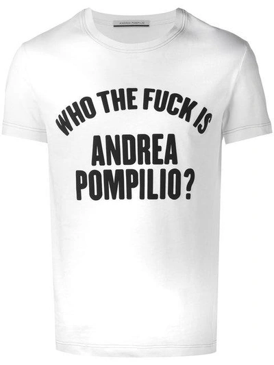 Andrea Pompilio 'who The Fuck Is' T-shirt