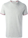 Moncler Patch-pocket Cotton T-shirt In Grey
