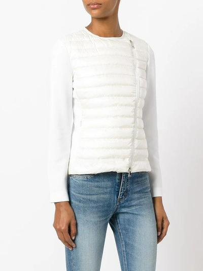 Shop Moncler 'maglia' Daunenjacke In White