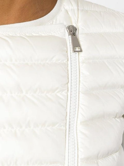 Shop Moncler 'maglia' Daunenjacke In White