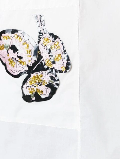 Marni Sleeveless Appliqué Shirt - White In White