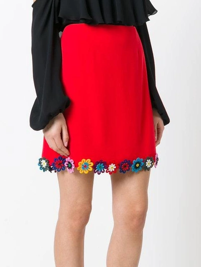 Shop Mary Katrantzou Clovis Skirt In Red