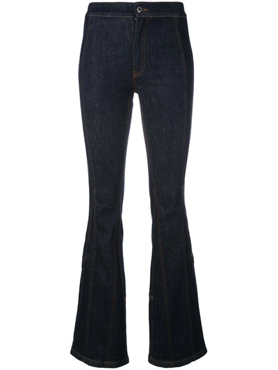 Givenchy Classic Fitted Bootcut Jeans - Blue In Dark Blue