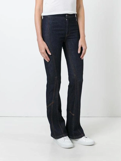 Shop Givenchy Classic Fitted Bootcut Jeans - Blue
