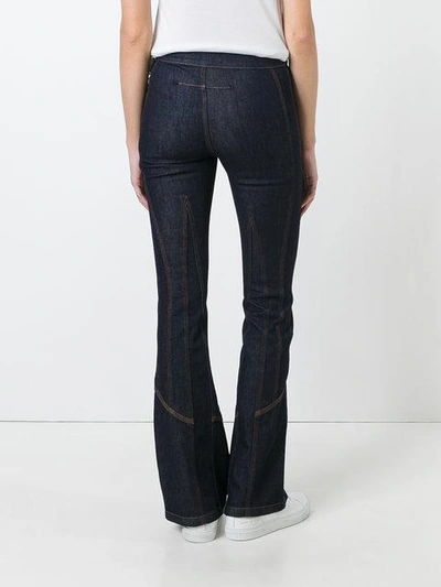 Shop Givenchy Classic Fitted Bootcut Jeans - Blue