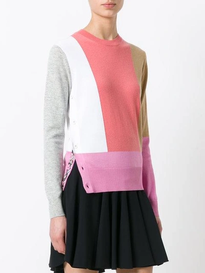 Shop Kenzo Colour Block Jumper