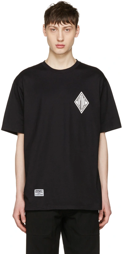 Ktz Front And Back Print T-shirt In Black